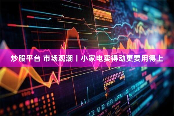 炒股平台 市场观潮丨小家电卖得动更要用得上